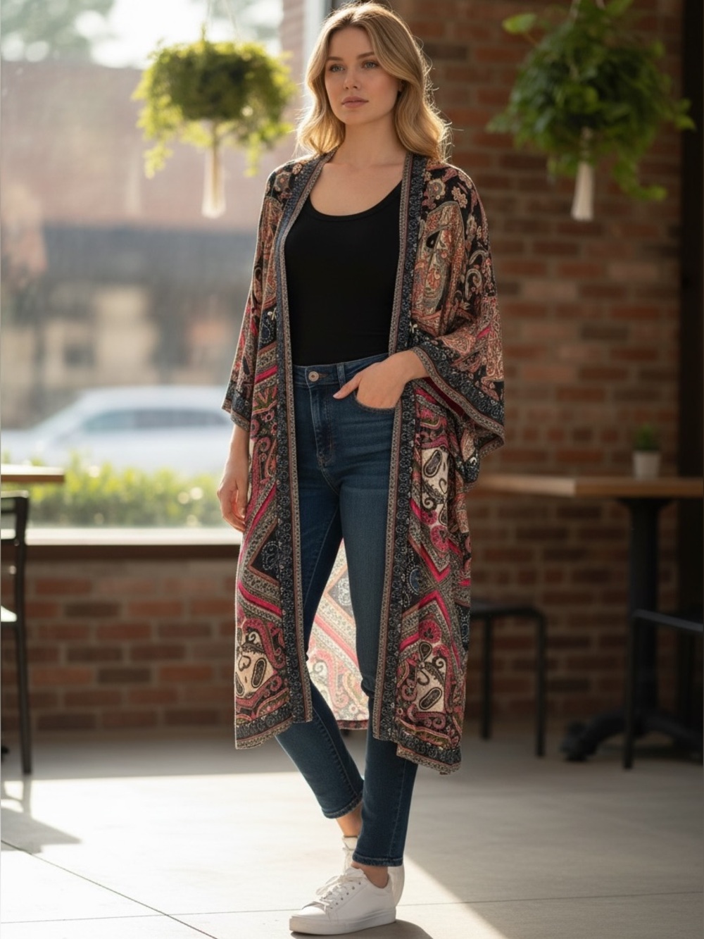 Conditions Apply Long Kimono
